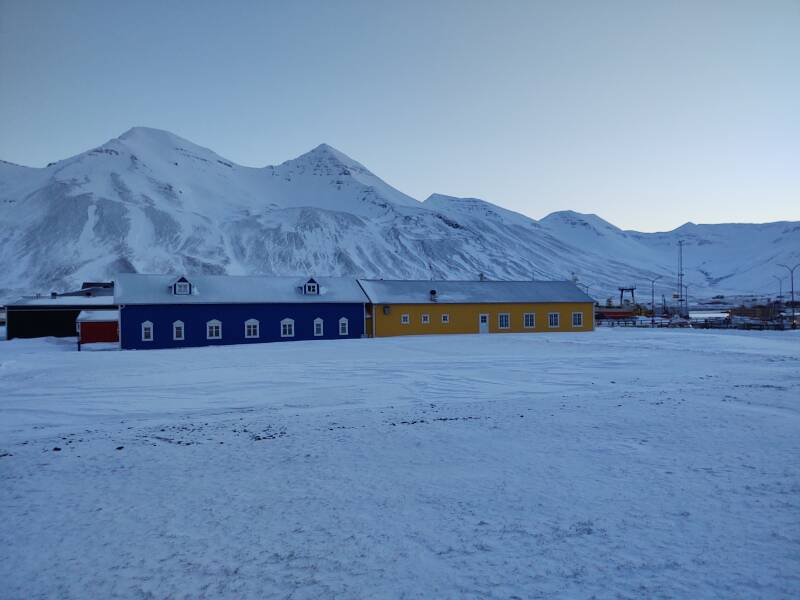 Colorful buildings in Siglufjörður.