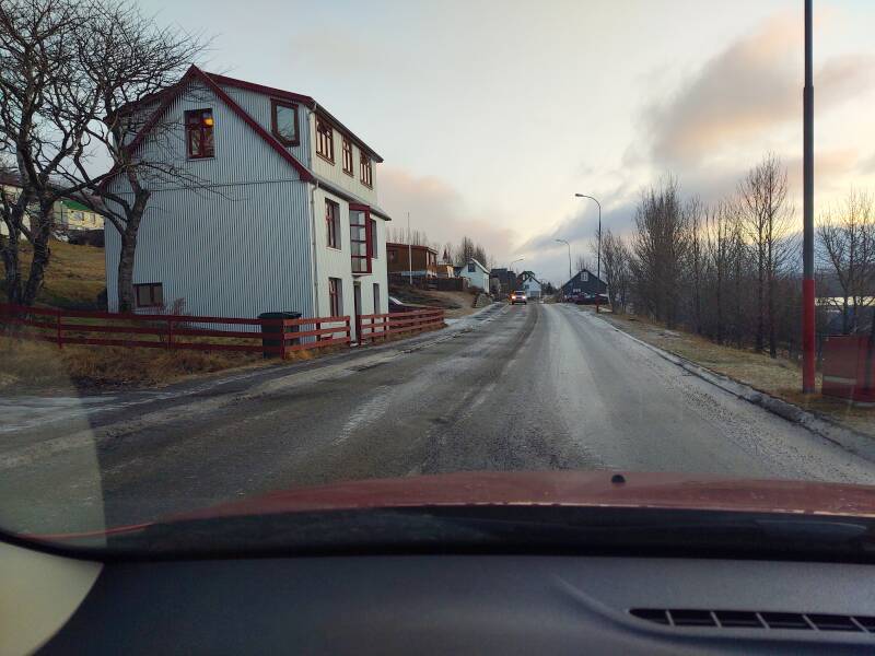 Fáskrúðsfjörður town.