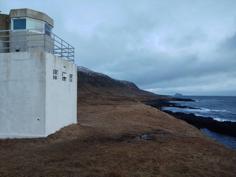 View south from Landaviti lighthouse east of Stöðvarfjörður town.