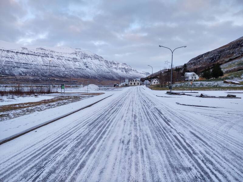 View from Seyðisfjörður Guesthouse.