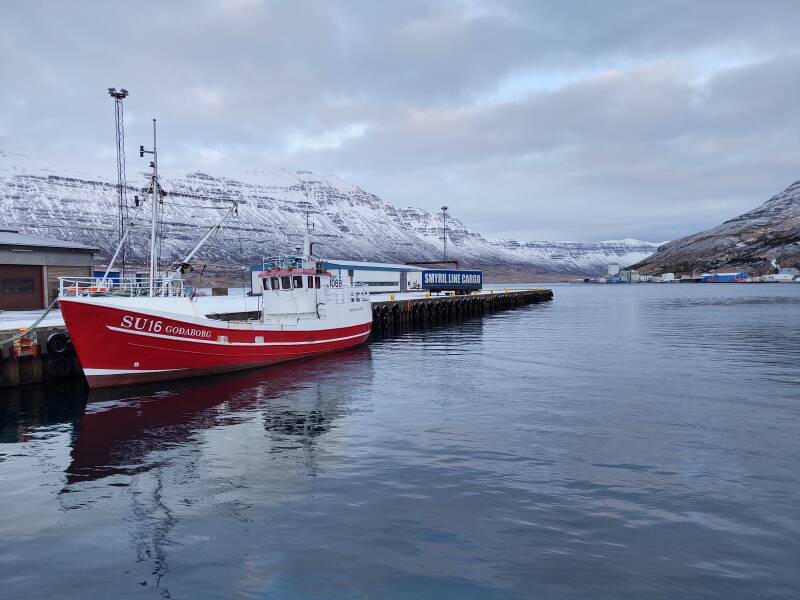 Ferry terminal in Seyðisfjörður.