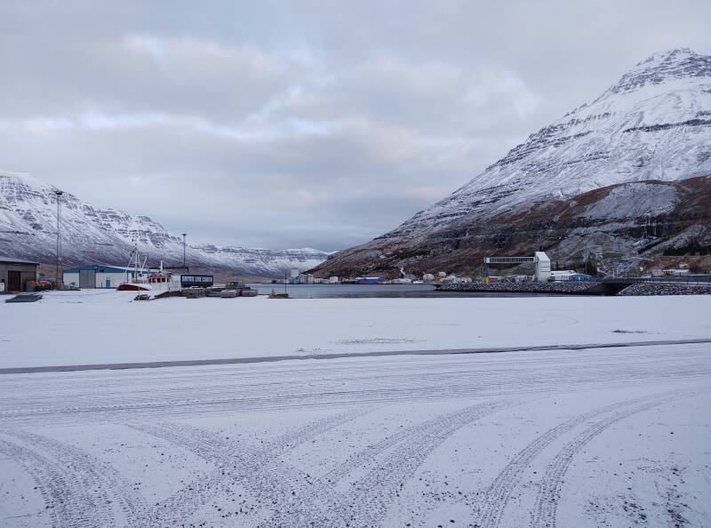 Ferry terminal in Seyðisfjörður.