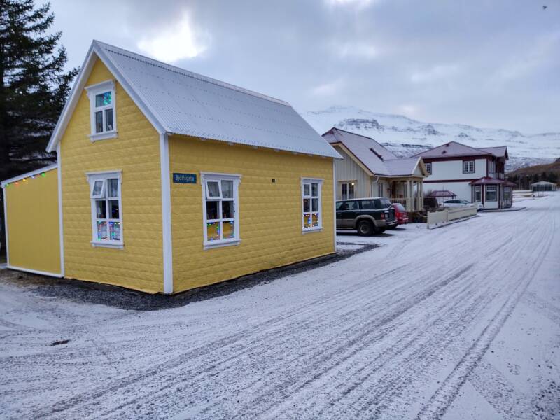 Colorful homes in Seyðisfjörður.