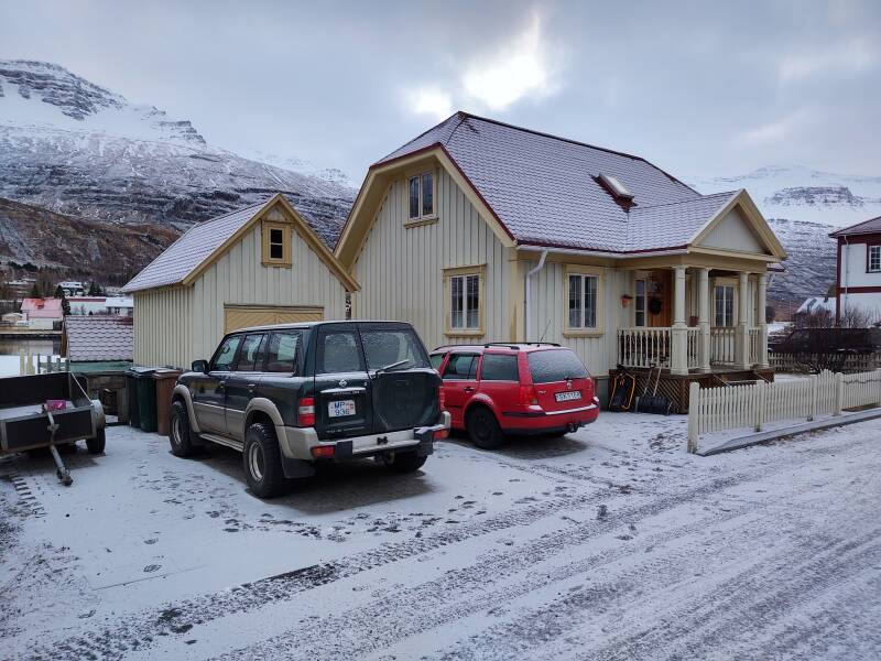 Colorful homes in Seyðisfjörður.