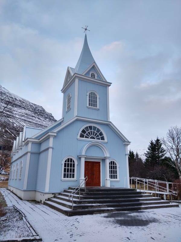 Church in Seyðisfjörður.