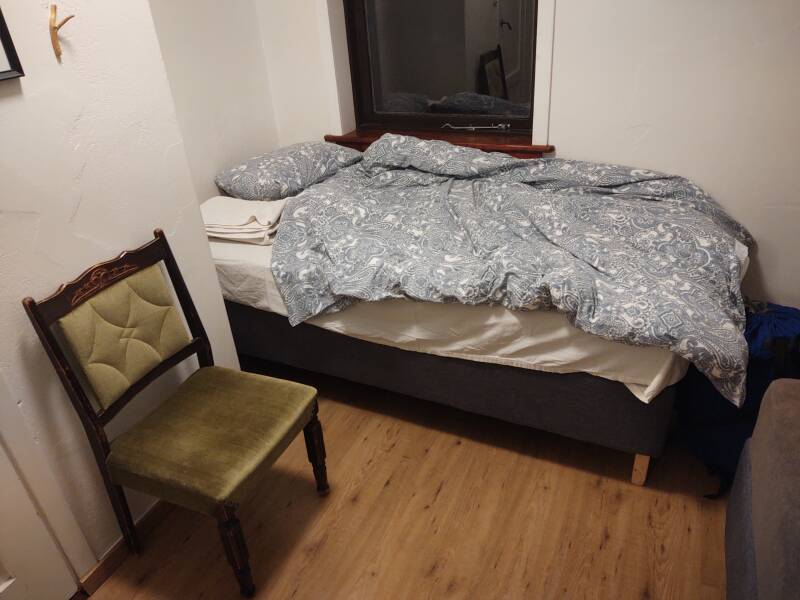 My bed at the Norður Hostel in Vík.