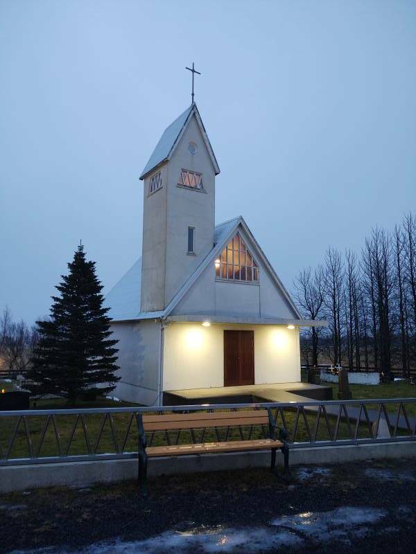 Laugardælir Lutheran church outside Selfoss, Iceland.