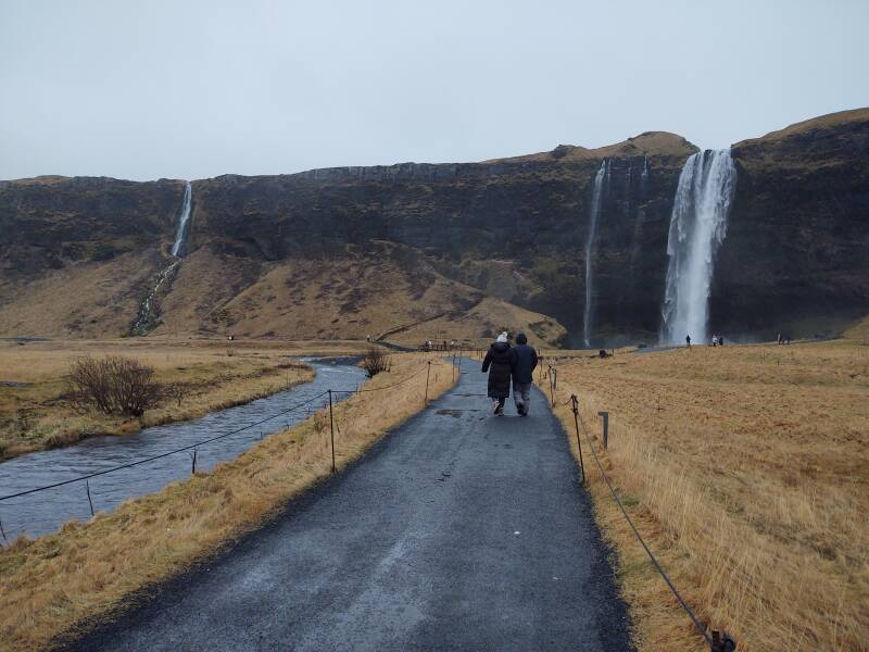 Seljalandsfoss waterfall in southern Iceland.