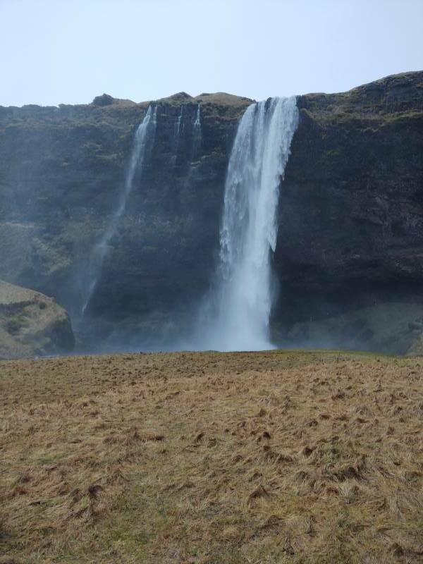 Seljalandsfoss waterfall in southern Iceland.