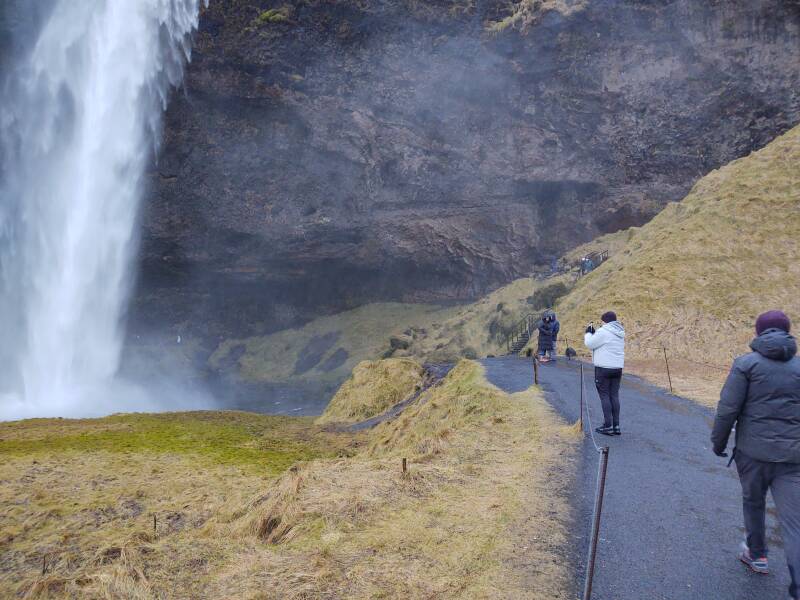 Seljalandsfoss waterfall in southern Iceland.