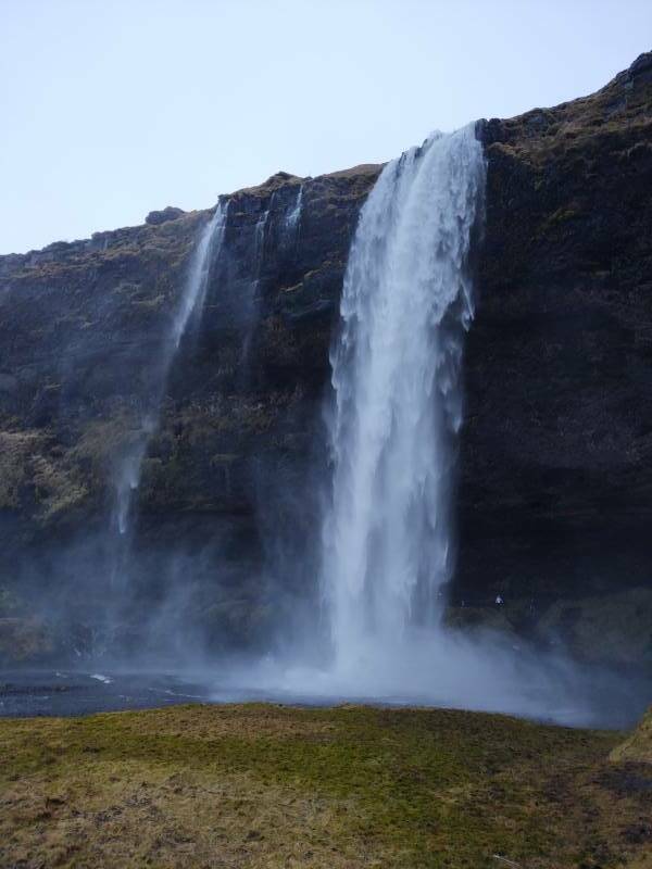 Seljalandsfoss waterfall in southern Iceland.