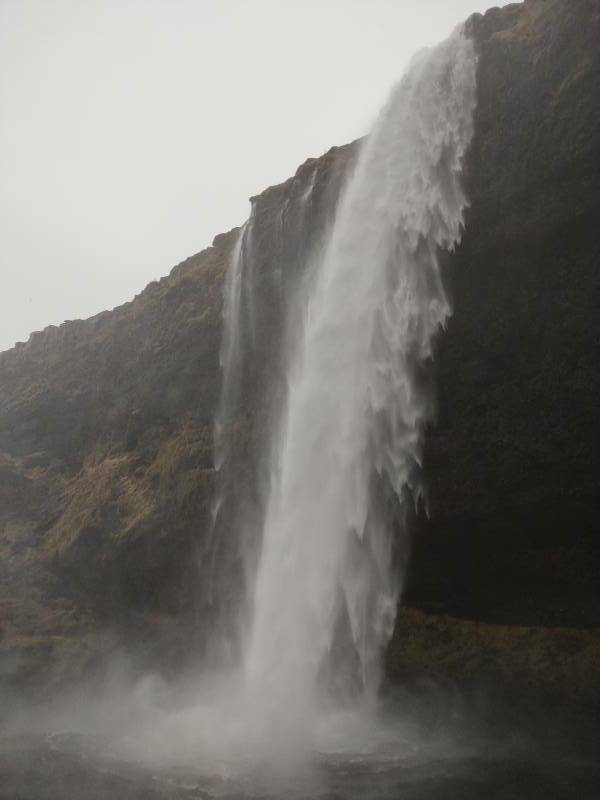 Seljalandsfoss waterfall in southern Iceland.