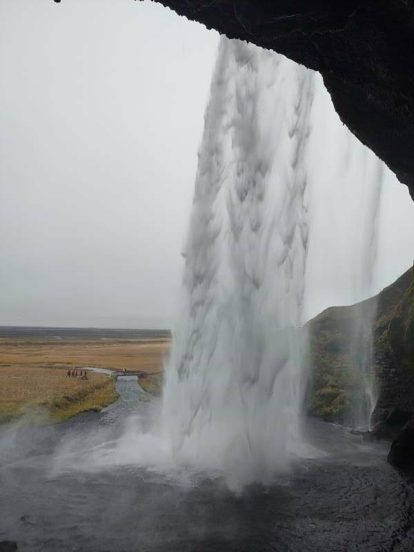 Seljalandsfoss waterfall in southern Iceland.