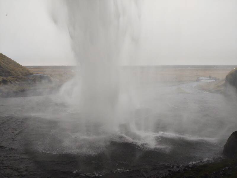 Seljalandsfoss waterfall in southern Iceland.