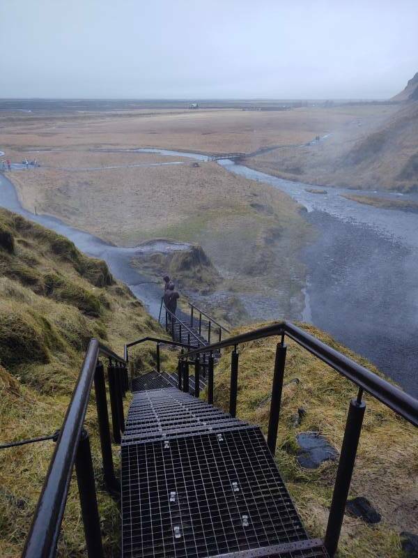 Seljalandsfoss waterfall in southern Iceland.