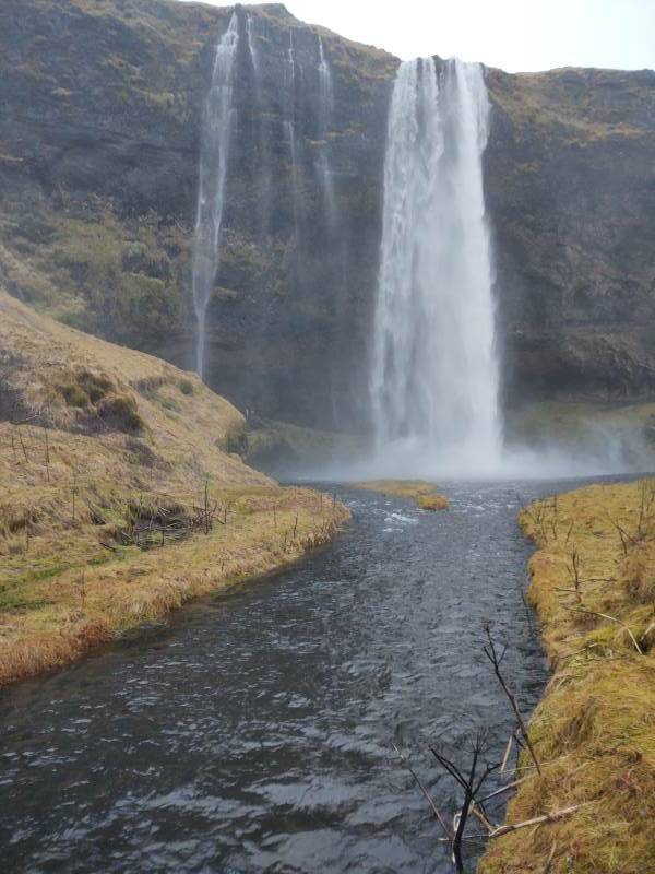 Seljalandsfoss waterfall in southern Iceland.
