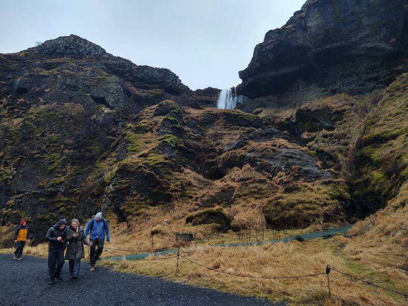 Seljalandsfoss waterfall in southern Iceland.