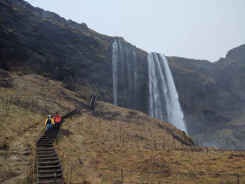 Seljalandsfoss waterfall in southern Iceland.