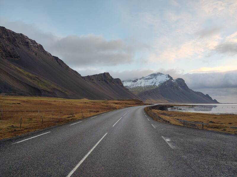 Mountains along Highway 1 north of Höfn.