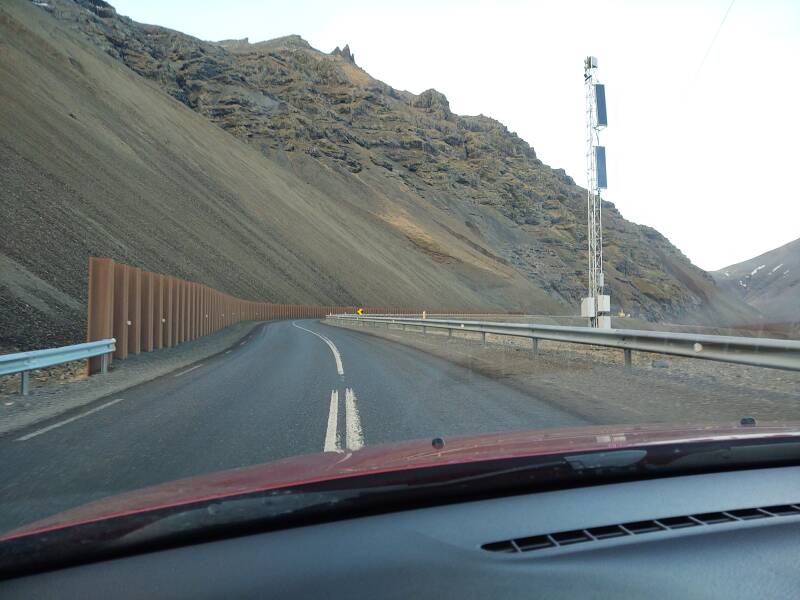 Continuing north from Hvalnes point, between Lónsfjörður and Álftafjörður.