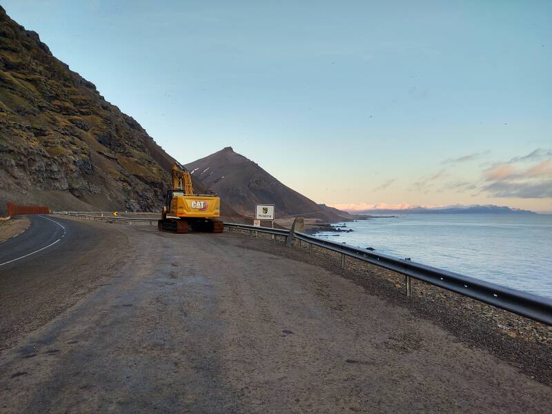 Continuing north from Hvalnes point, between Lónsfjörður and Álftafjörður.