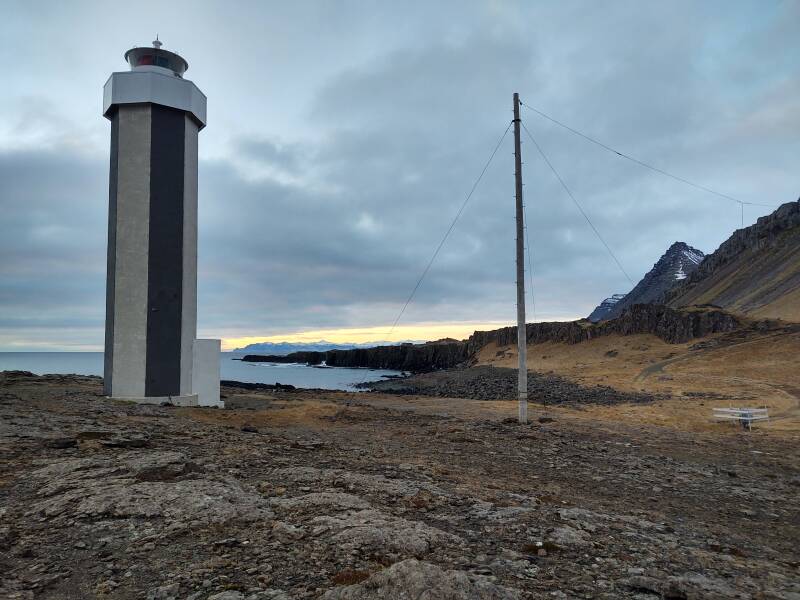 View south from Streitishviti lighthouse south of Breiðdalsvík.