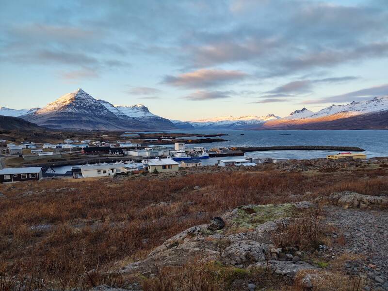 Djúpivogur port and Berufjörður.