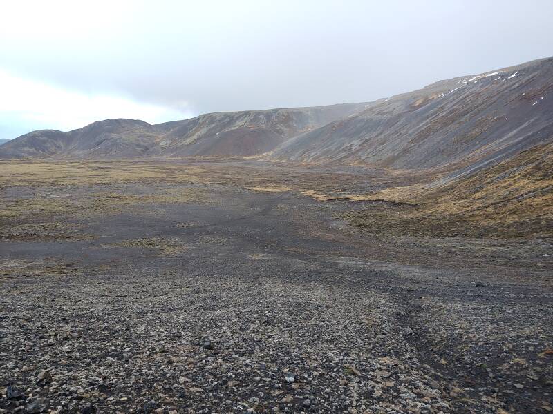 Approaching Fagradalsfjall volcano.