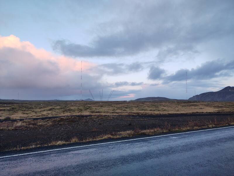 Approaching Grindavík from the south.