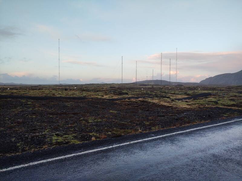 Approaching Grindavík from the south.