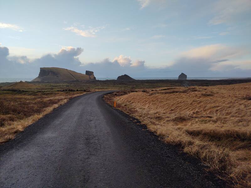 Headland beyond Reykjanes Lighthouse.