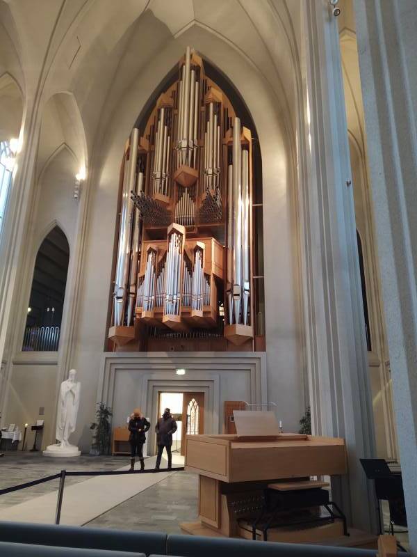 Pipe organ in Hallgrimskirkja in Reykjavík.