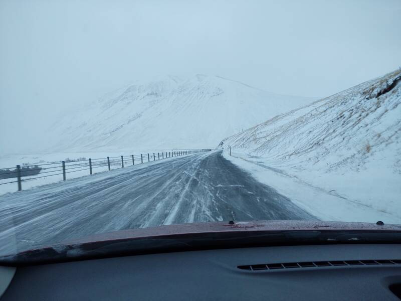 On Highway 1 between Varmahlíð and Blönduós.