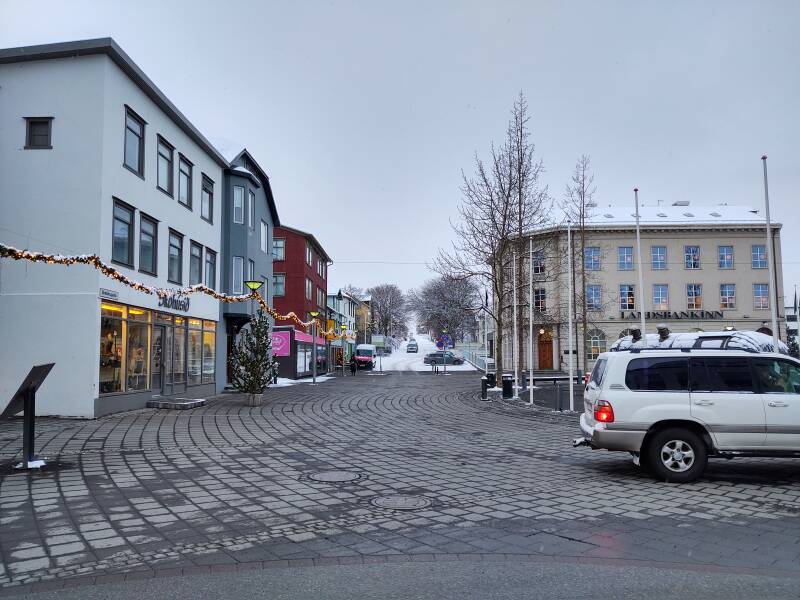 Central square in Akureyri.