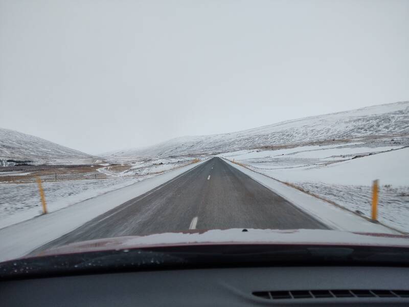 Highway 1 between Egilsstaðir and Akureyri.