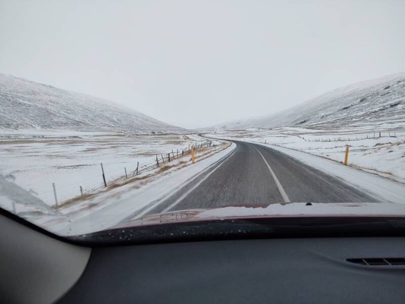 Highway 1 between Egilsstaðir and Akureyri.