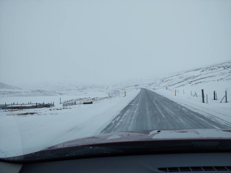 Highway 1 between Egilsstaðir and Akureyri.
