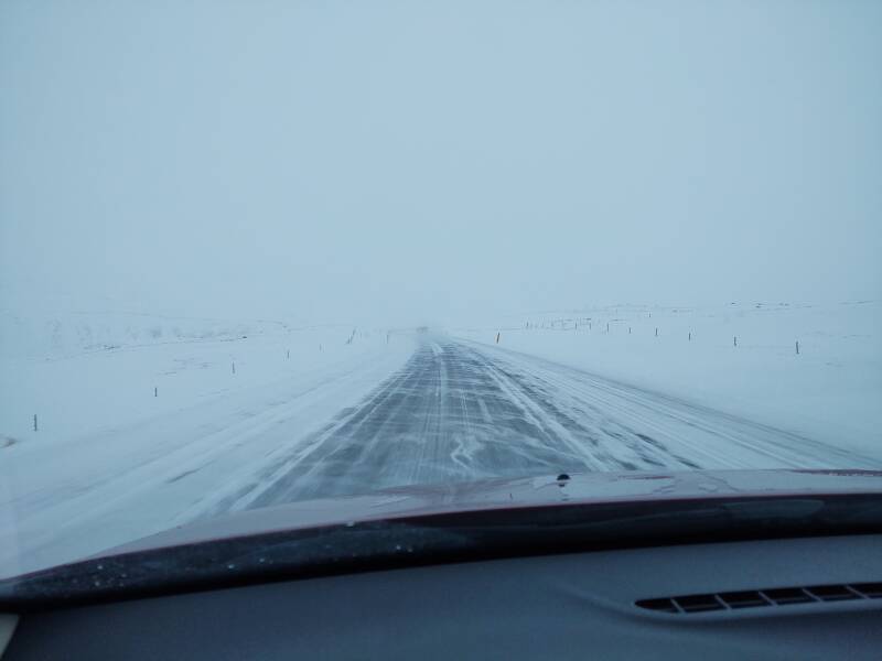 Highway 1 between Egilsstaðir and Akureyri.