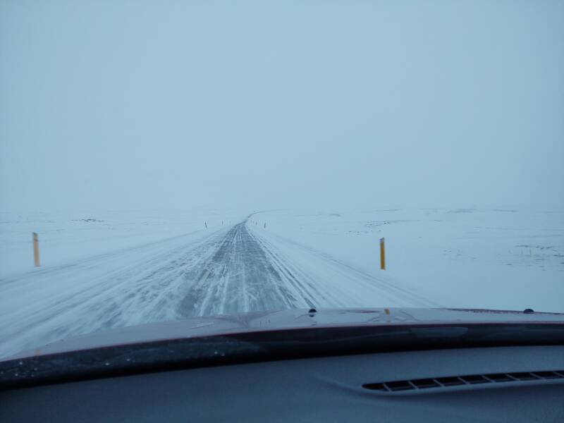 Highway 1 between Egilsstaðir and Akureyri.