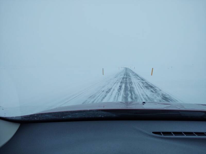 Highway 1 between Egilsstaðir and Akureyri.