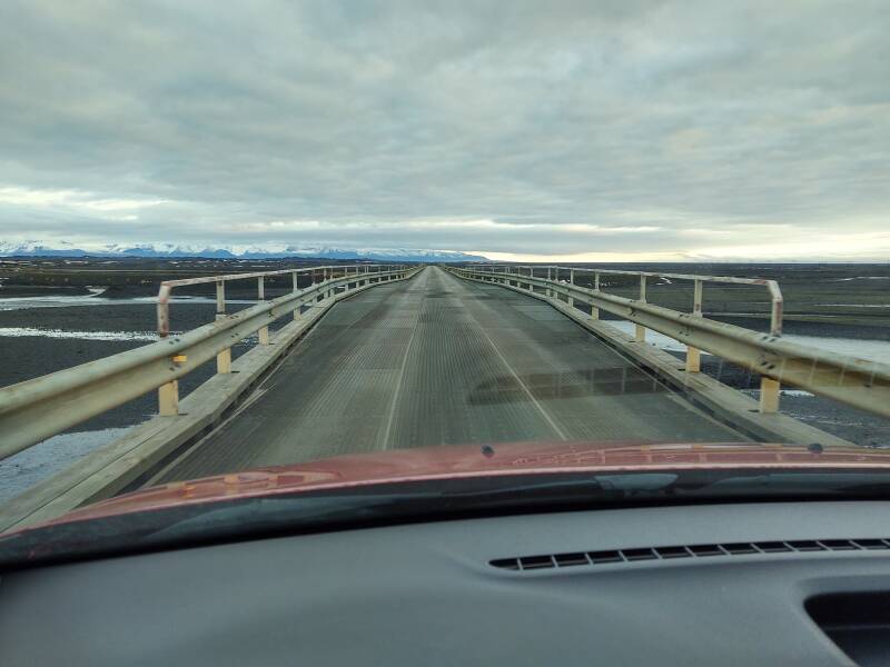 Skeiðarárjökull along the Skeiðarársandur glacial outflow on the Ring Road in Iceland.