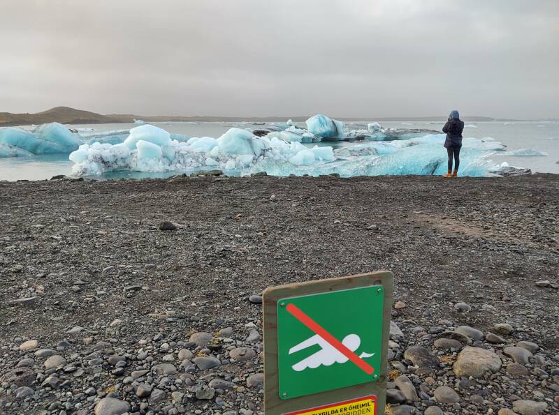 Jökulsárlón 'Glacier Lagoon' on the Ring Road in Iceland.