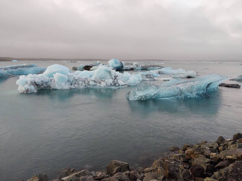 Jökulsárlón 'Glacier Lagoon' on the Ring Road in Iceland.