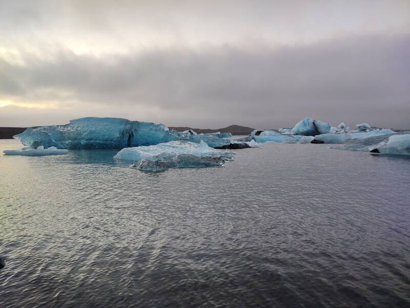 Jökulsárlón 'Glacier Lagoon' on the Ring Road in Iceland.