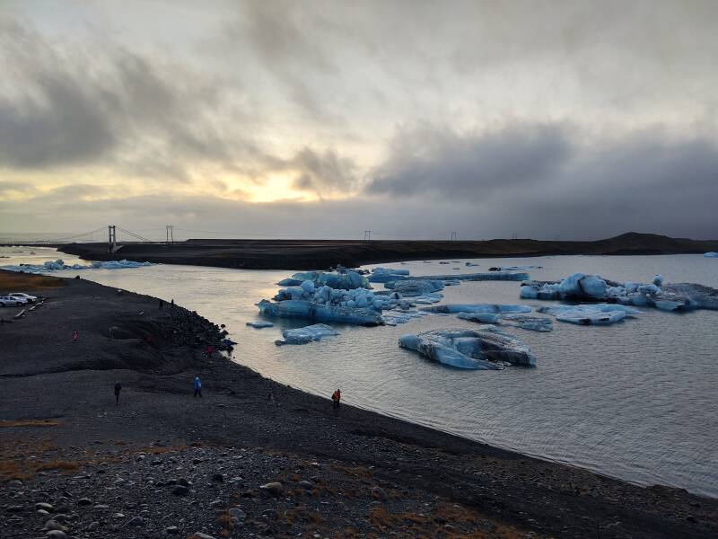 Jökulsárlón 'Glacier Lagoon' on the Ring Road in Iceland.