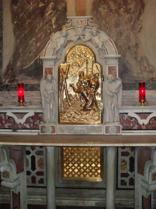 Relics of Andrew at the Cathedral of Saint Andrew in Amalfi.