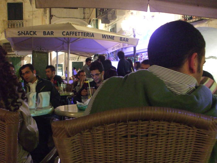 Cafes in Atrani's Piazza Umberto.