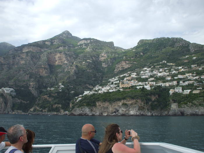 On the boat, between Positano and Amalfi.
