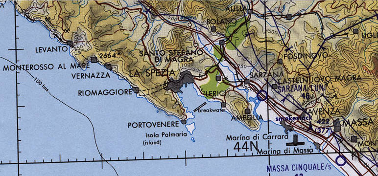 TPC F-2D showing Cinque Terre.