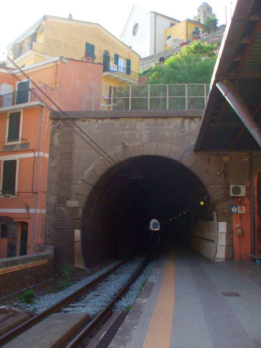 Train station in the Cinque Terre.